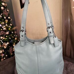 Coach Light Blue Shoulder Bag